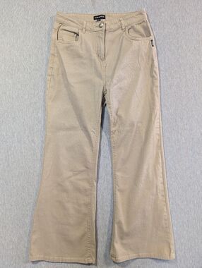 Silver Jeans Ashley Khaki Pants Women's 6 Cream  Wide Leg